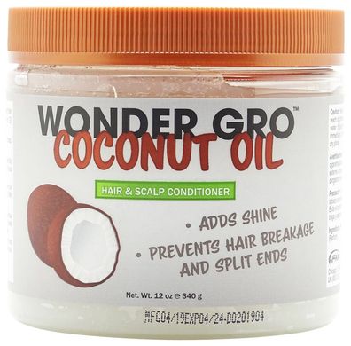 Wonder Gro Coconut Oil Hair & Scalp Conditioner 340g