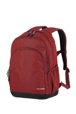 großer 22 Liter Freizeitrucksack von Travelite Kick Off, rot Laptopfach 15,6 Zoll