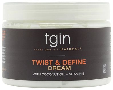TGIN Twist & Define Cream with Coconut Oil + Vitamin E 340g