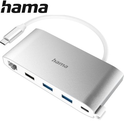 Hama USB-C 3.2 Multiport Dockingstation HDMI + LAN + VGA + USB-C + USBA 5Gps NEU