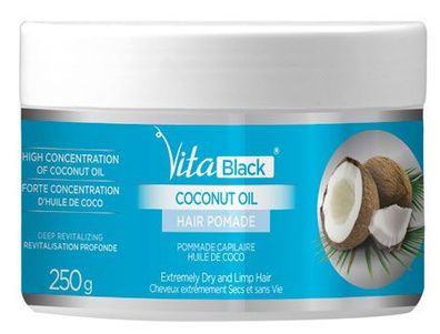 Vita Black Coconut Oil Hair Pomade 250Ml