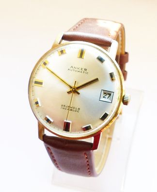Schöne Anker Automatic Calendar Herren Vintage Armbanduhr Top Herren Vintage Armbahr