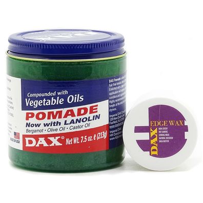 DAX Vegetable Oils POMADE Now with Lanolin 213g + Dax Edge Wax umsonst