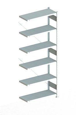 Anbauregal 2500x1000x400 mm verzinkt Fachlast 230 Kg