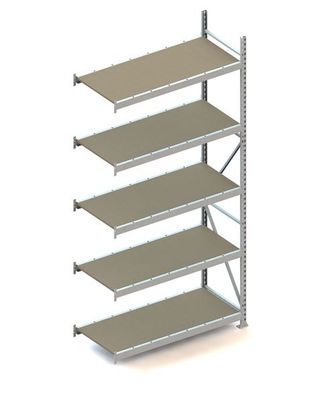 Anbauregal 3000x1400x650 mm Fachlast 600 Kg