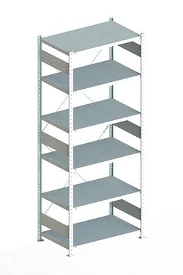 Steckregal 2500x1000x600 mm verzinkt Fachlast 230 Kg