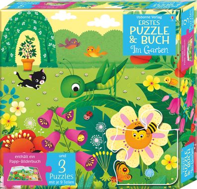Erstes Puzzle &amp; Buch: Im Garten Enthaelt ein Papp-Bilderbuch un