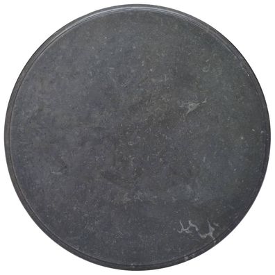 vidaXL Tischplatte Schwarz Ø70x2,5 cm Marmor