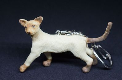 Siamkatze Schlüsselanhänger Miniblings Anhänger Schlüsselring Haustier Katze Set