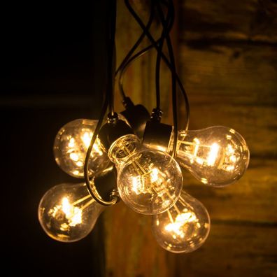 Konstsmide Party-Lichterkette mit 5 Klaren Lampen Extra-Warm