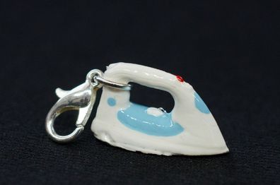Bügeleisen Charm Zipper Pull Anhänger Bettelanhänger Miniblings Bügeln weiß