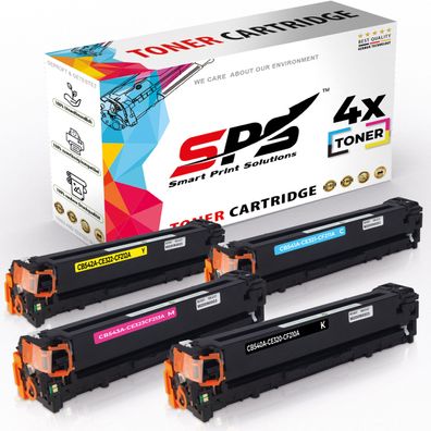 4x Toners CB540A CB541A CB542A CB543A kompatibel für HP Color Laserjet CP1518N