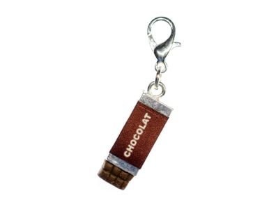 Schoki Schokolade Charm Zipper Pull Anhänger Miniblings Schokoladentafel Papier