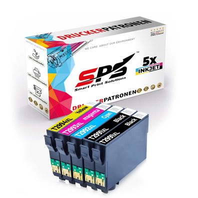 5er Multipack Set kompatibel für Epson Expression Home XP-235 (C11CE64402) Drucker...