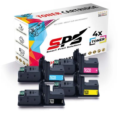 4er Multipack Set Kompatibel für Kyocera Ecosys M5521CDN (1102RA3NL0) Drucker ...