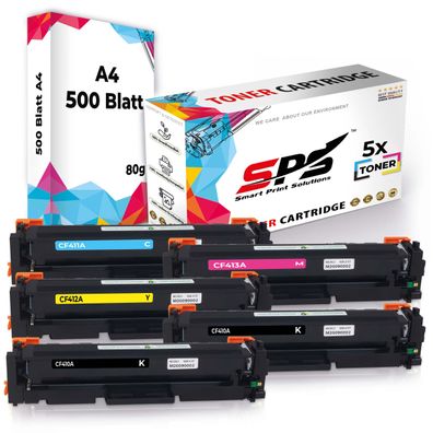 Druckerpapier A4 + 5x Multipack Set Kompatibel für HP Color LaserJet Pro MFP M