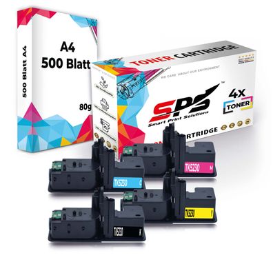 Druckerpapier A4 + 4x Multipack Set Kompatibel für Kyocera ECOSYS M 5521 cdw (TK-5...