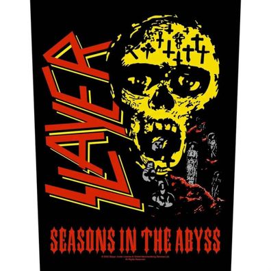 Slayer Seasons In The Abyss Rückenaufnäher Backpatch Metal Shop