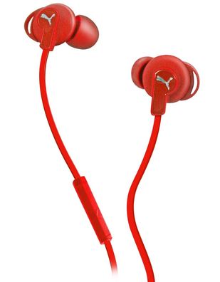 Puma Bulldogs Headset InEar + Mic Red Sport Kopfhörer Ohrhörer Fernbedienung