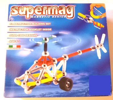 Supermag Helikopter 84 Teile, Neu
