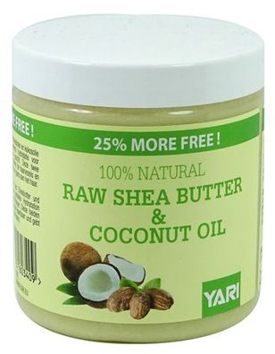 Yari 100% natural raw shea butter & coconut oil 250ml