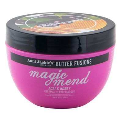 Aunt Jackie's Butter Fusions Magic Mend Acai & Honey Thermal Repair Masque 8 oz