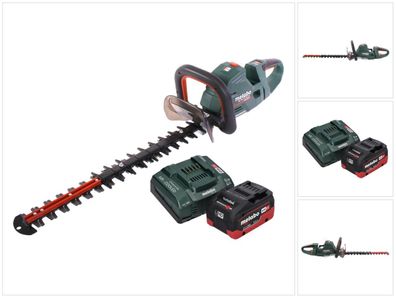 Metabo HS 18 LTX BL 55 Akku Heckenschere 18 V 50 cm + 1x Akku 5,5 Ah + Ladegerät