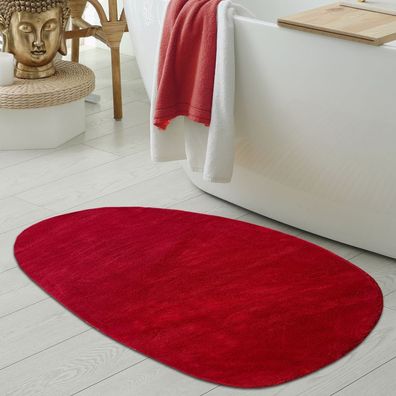 Waschbare Badezimmer WC-Teppiche - schön weich - in rot