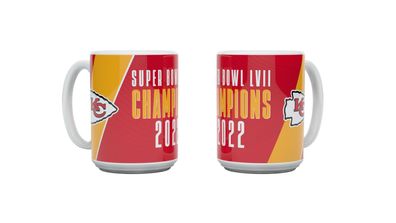 NFL Kansas City Chiefs Kaffeetasse Tasse Kaffeebecher Superbowl LVII Champ 450ml 15oz