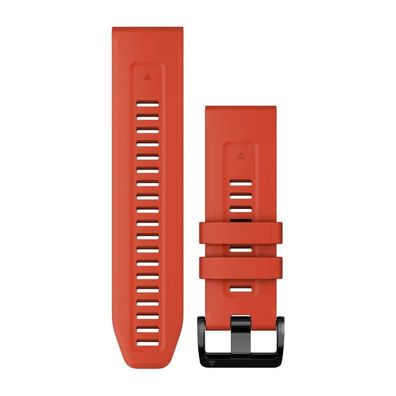 Garmin QuickFit Silikon Armband 26mm Rot für Fenix 7X, 6x, 5X, Fenix 3, D2 Bravo