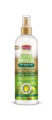 African Pride Olive Miracle 7IN1 Moisture Restore Curl Refresher 12 Oz
