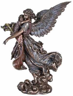 Meisterhafte Skulptur im Antikstil Schutzengel Heiligenfigur Skulptur Engel