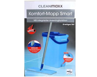 Wischmopp Bodenwischer Mopp CLEANmaxx Mop Wischmop Auswringfunktion blau NEU