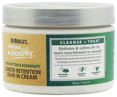 Dr. Miracle's Shea Butter & Rosemary Length Retention Leave-In Cream 340g