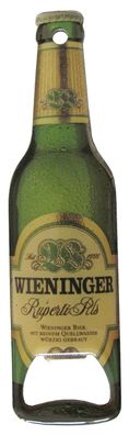 Wieninger Brauerei - Ruperti Pils - Flaschenöffner in Flaschenform