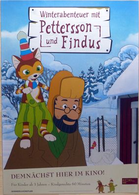 Winterabenteuer mit Pettersson und Findus - Original Kinoplakat A1 - Filmposter