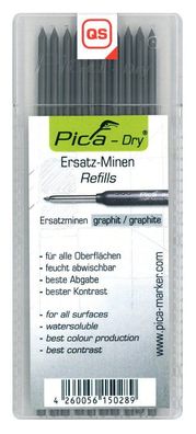 Pica Dry Ersatzminen für Baumarker Graphit 2B (10 Minen)