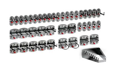 Werkzeughalter-Sortiment 42-teilig Anthrazitgrau