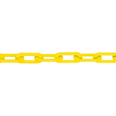 Sperrkette Nylon-Güte 8 mm Bundlänge 25 m gelb