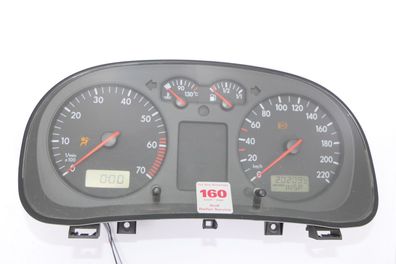 VW Golf 4 Tacho Tachometer Kombiinstrument 202.000km 1J0919860 1,4 16V 75PS 55kw