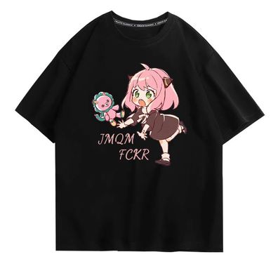 Anime SPY x FAMILY Periphery Damen T-shirt Anya Freizeit Top Roundhals Tee Gift
