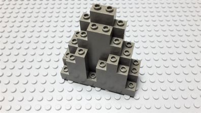 LEGO 1 Burg Felsen Berg Klippe Fels 3x8x7 Altdunkelgrau Nummer 6083