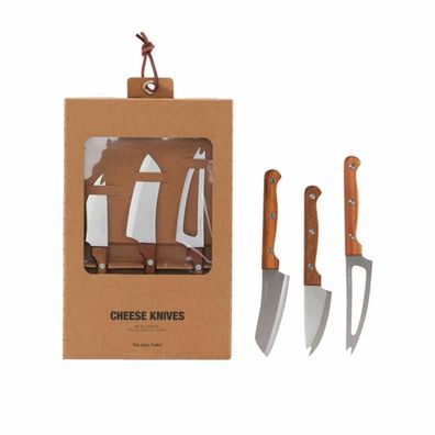 Käsemesser Set aus Edelstahl - Messer für Schnittkäse & Hartkäse