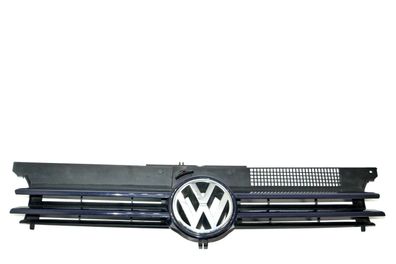 VW Golf 4 Grill Kühlergrill mit VW Zeichen Logo dunkel blau LA5G