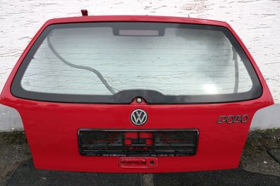 VW Polo 6N Heckklappe Klappe hinten Kofferraumklappe mit Scheibe rot LP3G