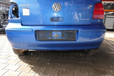 VW Polo 6N2 Stoßstange hinten Heckstoßstange Stoßfänger blau LA5M