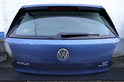 VW Polo 6R Heckklappe Kofferraumklappe Klappe Scheibe blau LD5L -ohne Anbauteile
