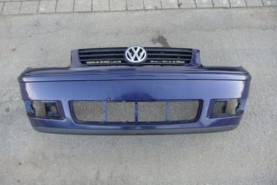VW Polo 6N2 Stoßstange vorne Frontstoßstange Stoßfänger blau LB5N mit Grill