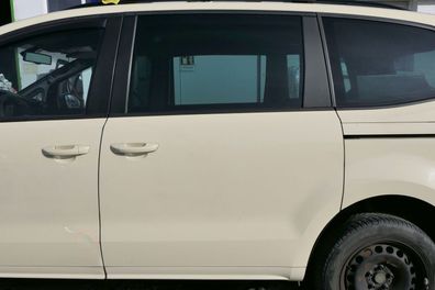 VW Sharan 7N Alhambra Tür links hinten Schiebetür gelb Taxi elfenbein L115