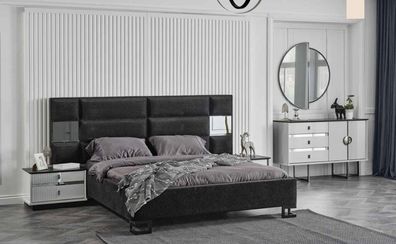 Luxus Schlafzimmer Set Bett Nachttische Komplette Einrichtung Kommode 4tlg